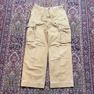VTG 00s Abercrombie Fitch AF Paratrooper Cargo Pants Twill 6 Pocket 30x31 Buckle
